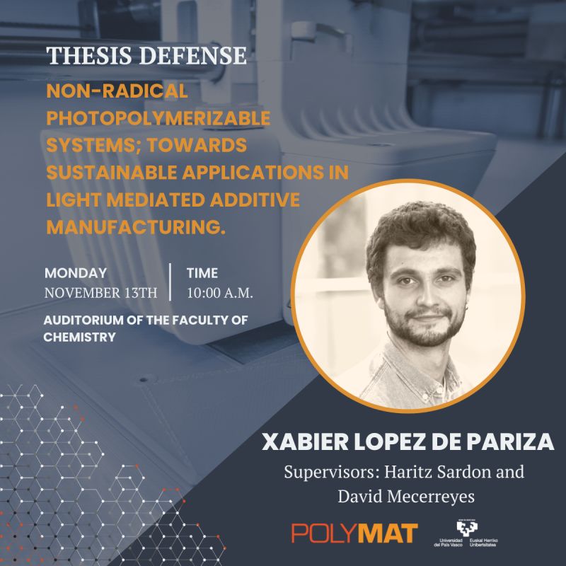 Xabier Lopez de Pariza successfully defended his PhD thesis