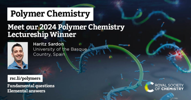 Prof. Haritz Sardon has received the 2024 Polymer Chemistry lectureship